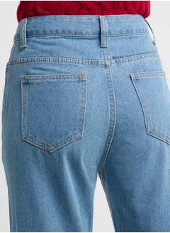 Ginger Flared Jeans With Side Slit  - Image 5