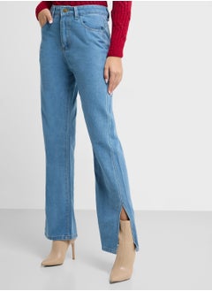 Ginger Flared Jeans With Side Slit  - Image 2