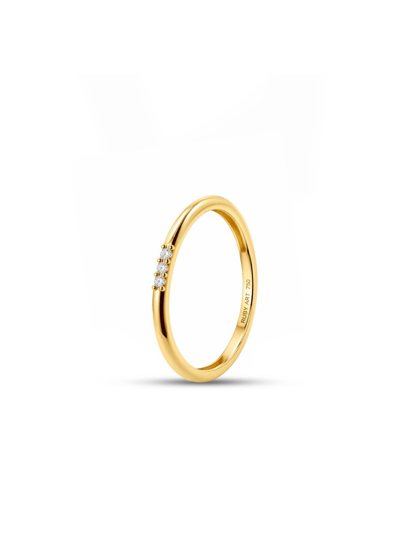 Ruby Art Gold 18K Pure Gold Women’s Ring - Premium Finish & Elegant Style - 1.24 Gram - Image 1