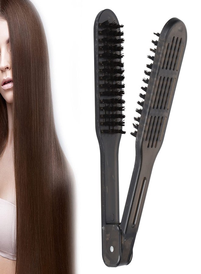 Chazcool Clamp Brush, Double Brush for Hair Straightening, Hair Styling Clips for Smoothing and Straight Styles - Image 3