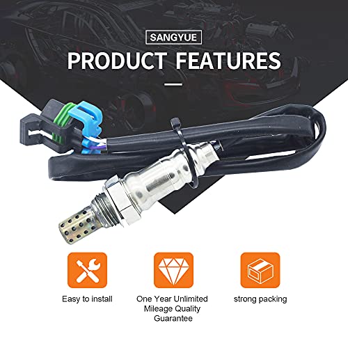 Sangyue حساس أكسجين سانغيو O2 02 1 و 2 لسيارات GMC أكاديا وشيفروليه ترافيرس وبويك إنكلايف 2009 2010 2011 3.0L 3.6L أعلى وأسفل 4 قطع - Image 4