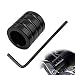 Icyhaws Motorcycle Heel Shift Eliminator Cap Aluminum Heel Shift Eliminator Motorcycle Accessory Compatible with Trike FLHT FLHR FLHX CVO 1980 to 2019 Black - Image 2