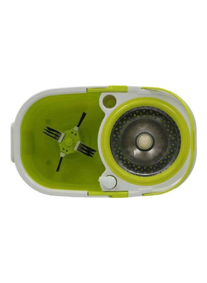 Spin Flat Mop Bucket Kit Green and White SM-37