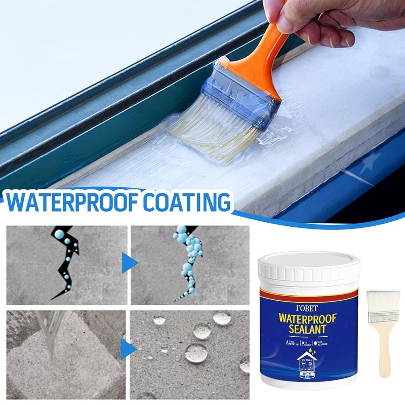 EGNORE EGNORE Invisible Waterproof Agent,Liquid Waterproof Sealant,Transparent Repairing Leak Waterproof Adhesive,Indoor & Outdoor Transparent Waterproof Coating glue (300 grams)  - Image 2