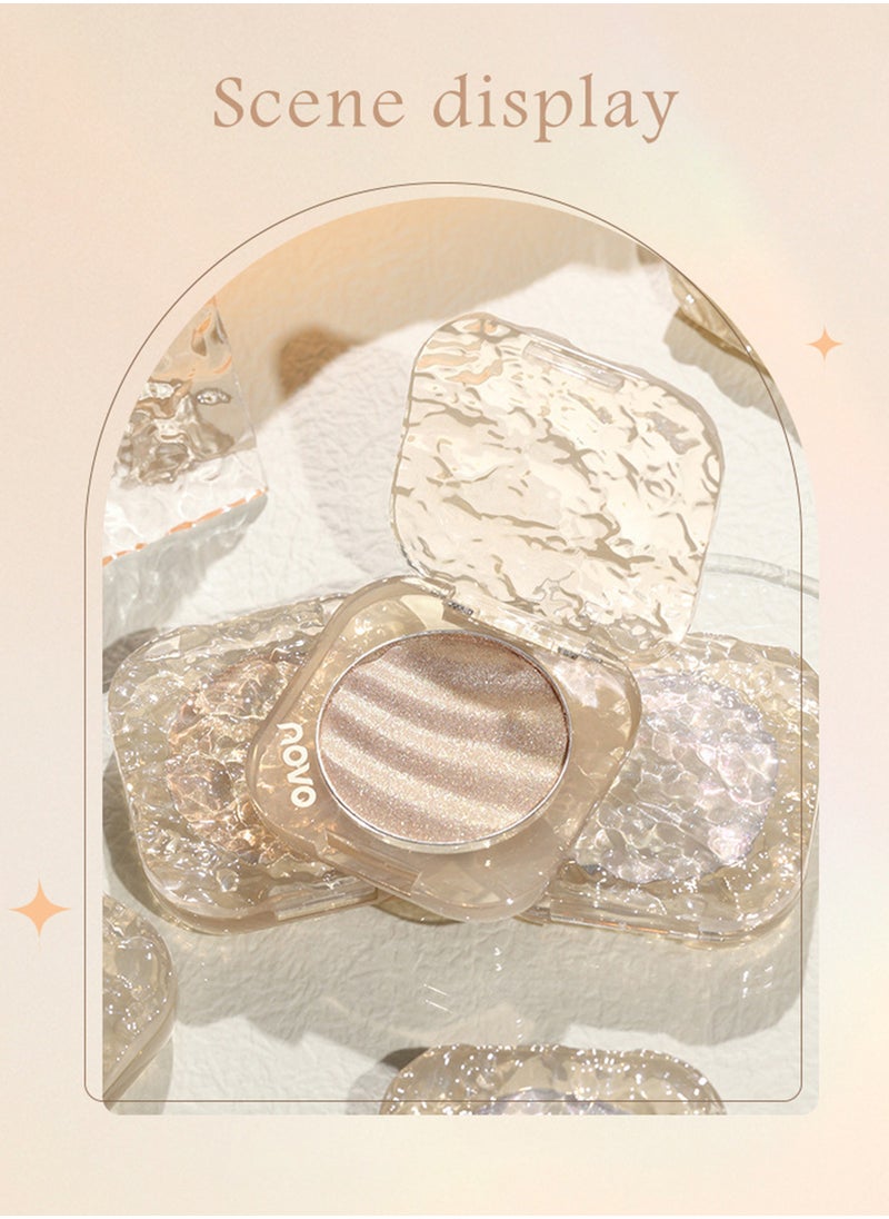 Phantom Light Sensing Stereoscopic Highlighter, Face Highlighter Palette, Shiny Glitter Shimmer Body Base Illuminator, Lasting Lightweight Contour Concealer Highlight Powder for Face Body Cheek 4.7g