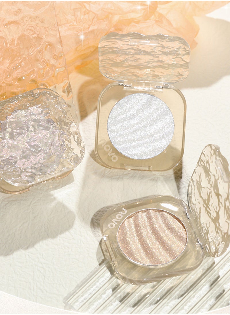 Phantom Light Sensing Stereoscopic Highlighter, Face Highlighter Palette, Shiny Glitter Shimmer Body Base Illuminator, Lasting Lightweight Contour Concealer Highlight Powder for Face Body Cheek 4.7g