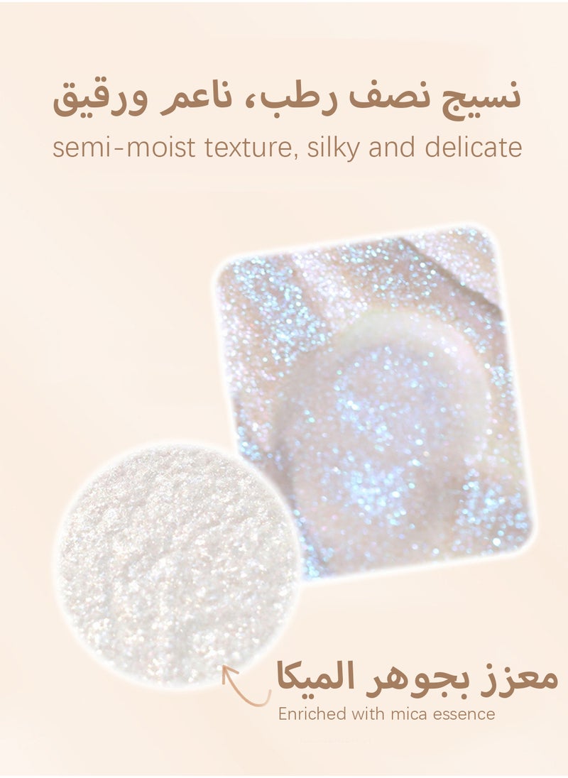 Novo Phantom Light Sensing Stereoscopic Highlighter, Face Highlighter Palette, Shiny Glitter Shimmer Body Base Illuminator, Lasting Lightweight Contour Concealer Highlight Powder for Face Body Cheek 4.7g  - Image 5