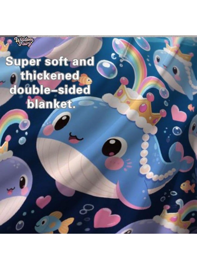 general Wisdom Fairy (latest) flannel thin blanket (warm and comfortable, suitable for sleep, game use, dust and sandproof) 150cm*200cm - 62 - Image 1