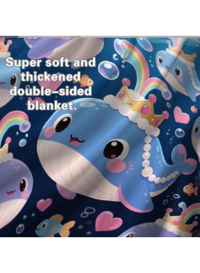 general Wisdom Fairy (latest) flannel thin blanket (warm and comfortable, suitable for sleep, game use, dust and sandproof) 150cm*200cm - 62 - Image 5