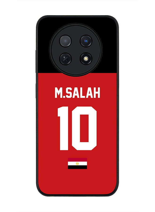 Stylizedd Rugged Black edge case for Huawei Nova Y91 4G  Huawei Enjoy 60X, Slim fit Soft Case Flexible Rubber Edges Anti Drop TPU Gel Thin Cover -  Football Team - Egypt, Player Name - M.Salah - Image 1