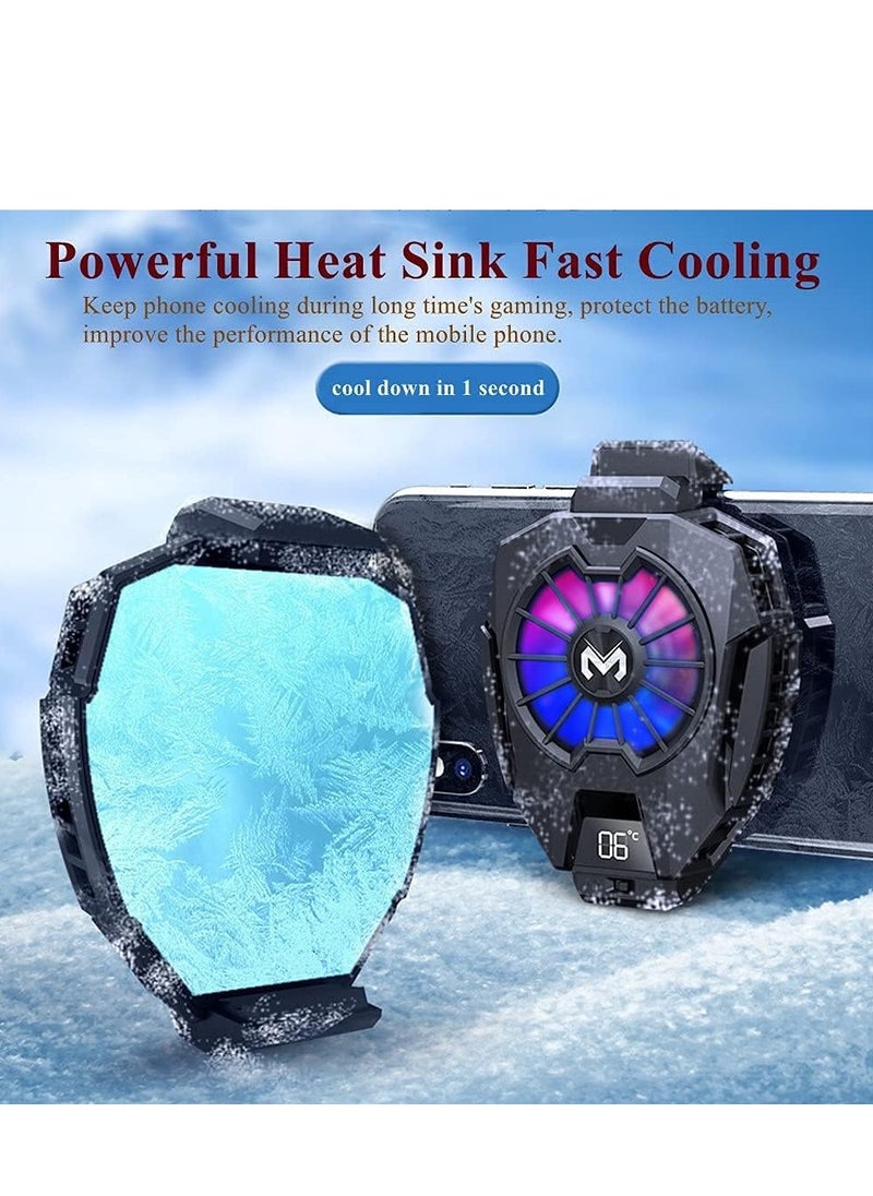 Phone Cooler, Mobile Cooling Fan without Noise, Cellphone Radiator for Mobile Games, Streaming, Tiktok  - Image 2