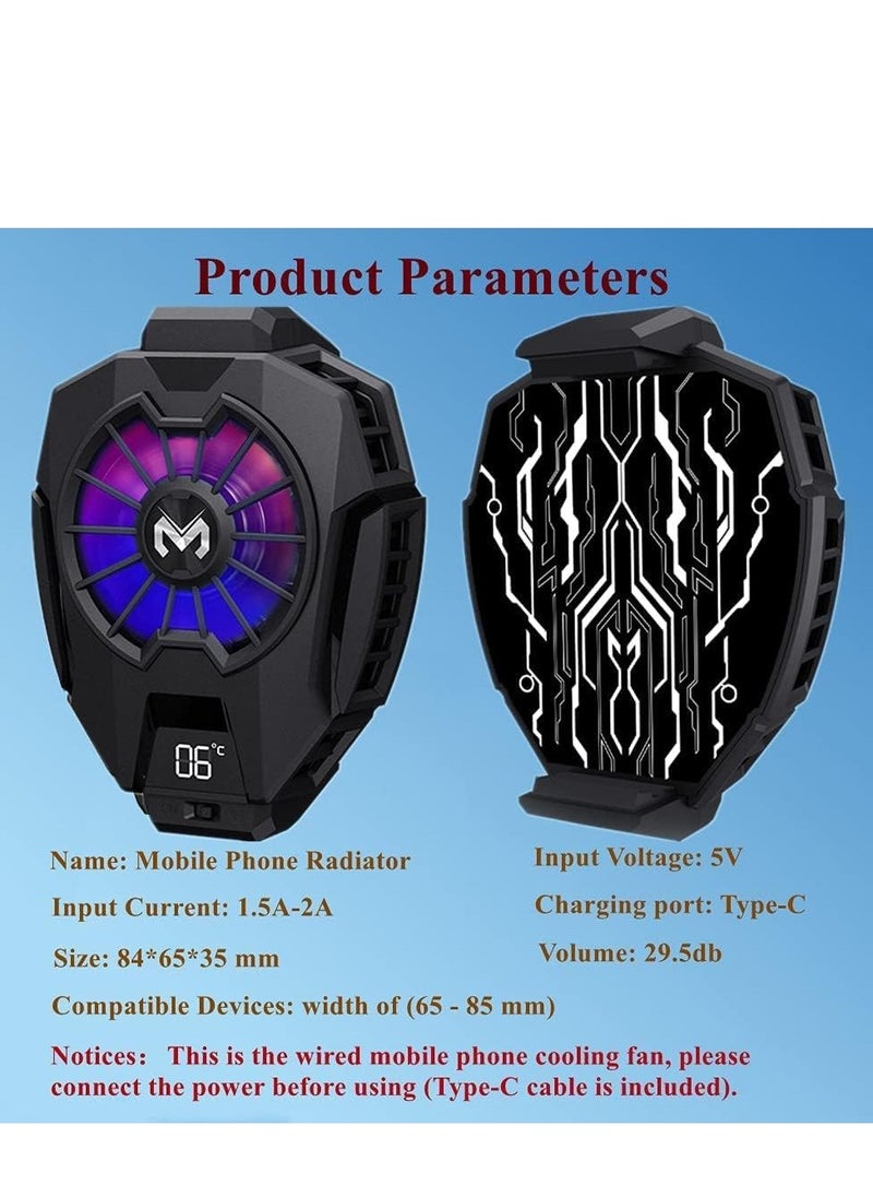 Phone Cooler, Mobile Cooling Fan without Noise, Cellphone Radiator for Mobile Games, Streaming, Tiktok  - Image 5