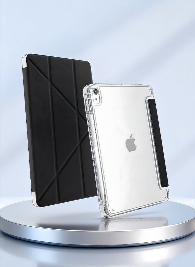 Y-Shaped Folding Stand Case for  iPad 10th Generation 10.9 inch 2022/iPad 11th Generation (A16) 11 inch 2025 Generation Cover, Magnetic Suction, Hidden Pen Storage, Supports Portrait and Landscape-Black - Image 5