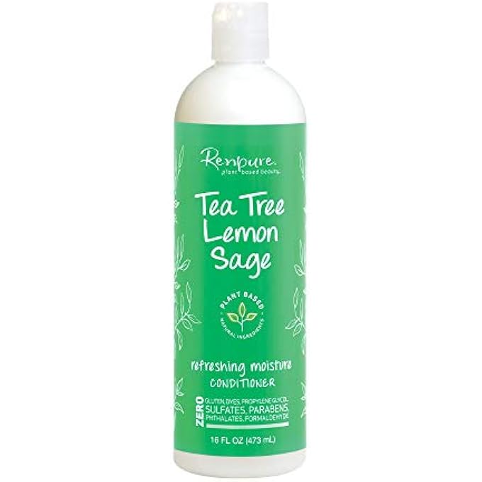 Renpure TEA TREE LEMON SAGE REFRESHING MOISTURE CONDITIONER, 16 OUNCE - Image 1