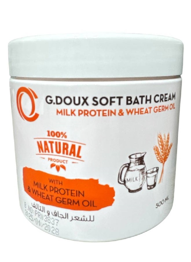G.DOUX Bath Cream with Milk Protein & Wheat Germ Oil, 500 ml  - Image 1