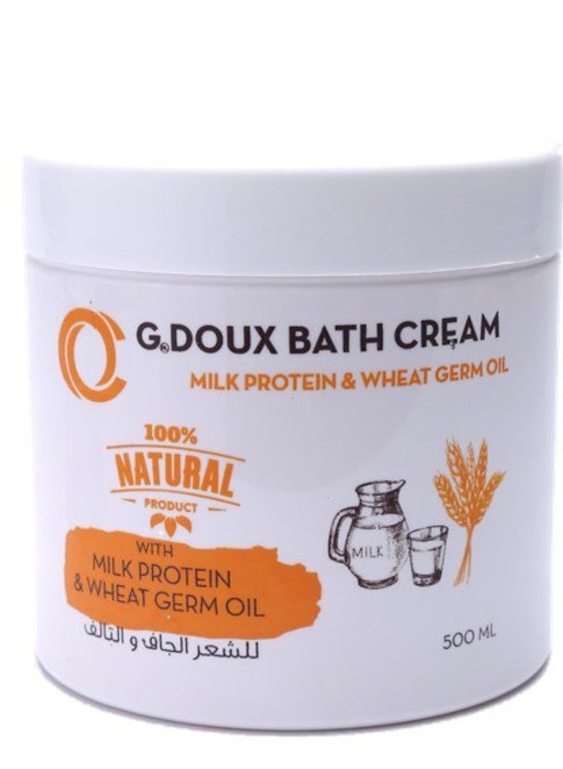 G.DOUX Bath Cream with Milk Protein & Wheat Germ Oil, 500 ml - Image 1