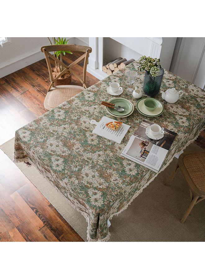 الأزرق جي دبليو مفارش المائدة الرومانسي الرجعي - Image 1