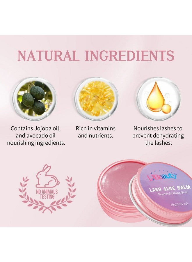 Libeauty Lash Lift Glue Balm Lash Lift Adhesive Strong Sticky Fruit Flavor Eyelash & Eyebrow Perm Glue Balm Brow Lamination Gel - Image 4