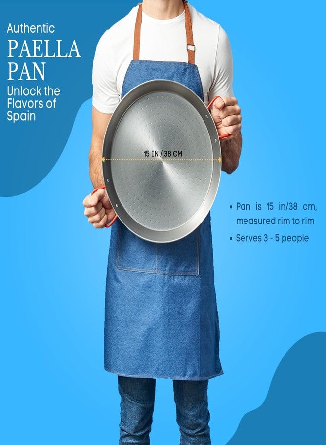 Garcima 15-Inch Carbon Steel Paella Pan, 38cm - Image 5