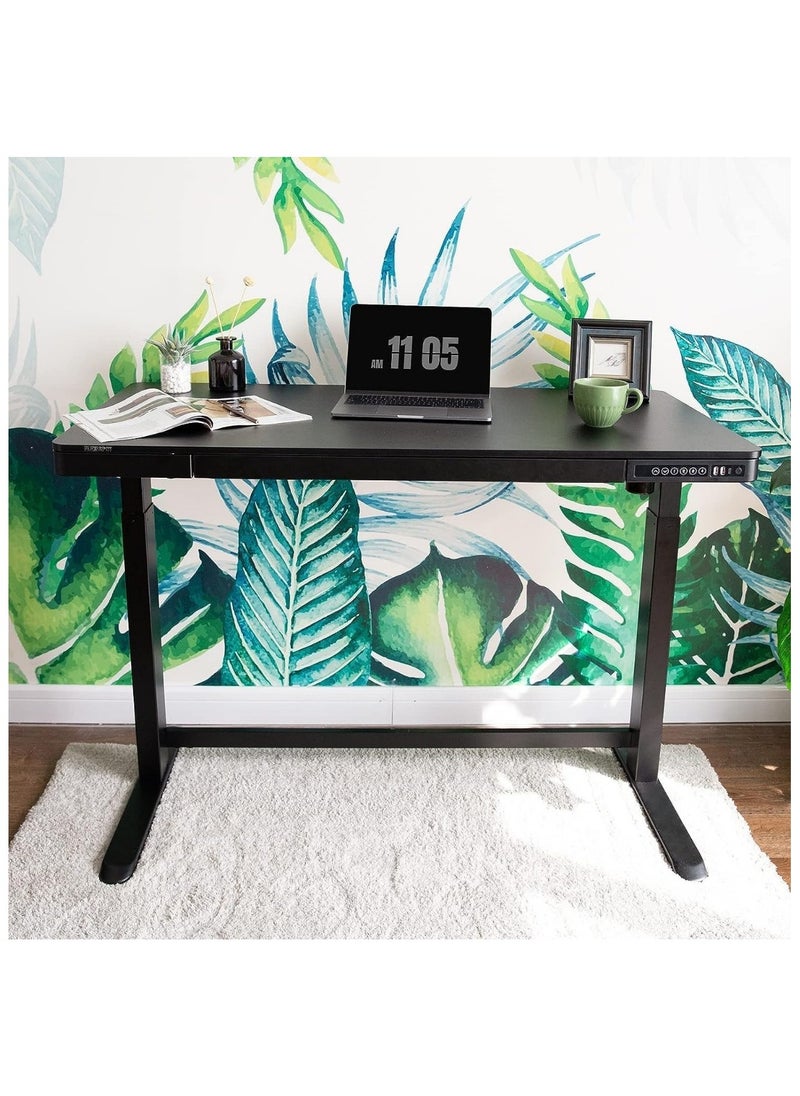 Flexispot - Flexispot Electric Standing Desk with Drawer Height Adjustable 48 x 24 Inches White Desktop & Frame Comhar Home Office Table w/USB Charge Ports, Storage - Image 1