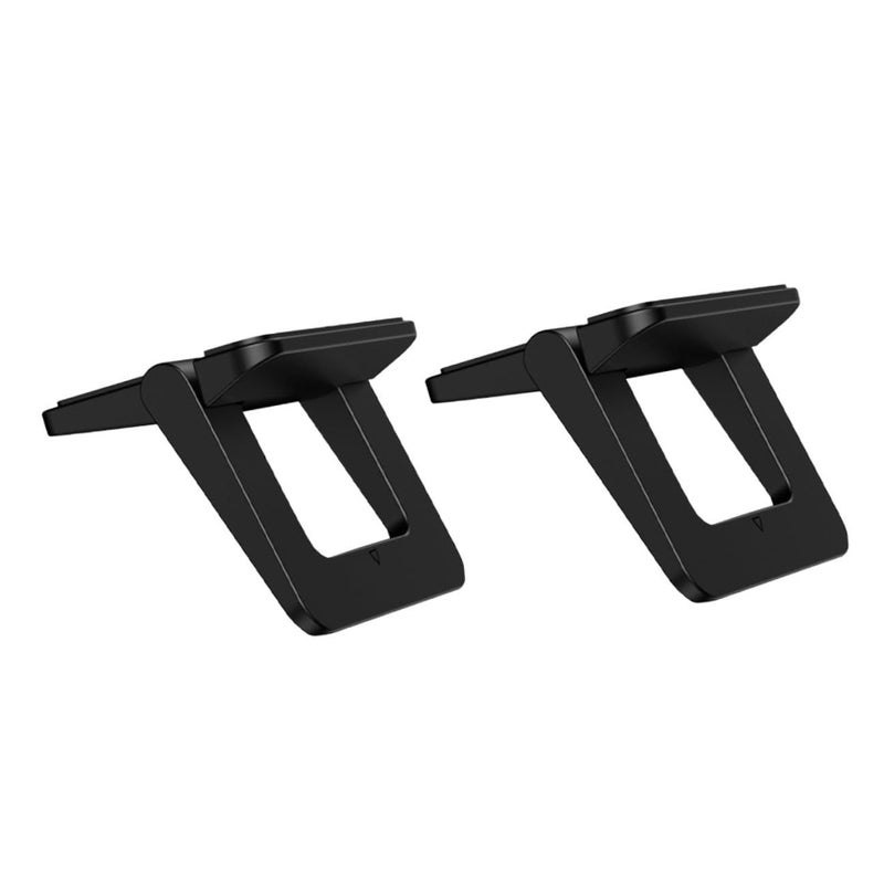 2 Pack Foldable Mini Laptop Stand Portable Heightening Desk Holder For Notebook Computer Support Compact Travel Desktop Bracket For Work Home Silver - Image 2