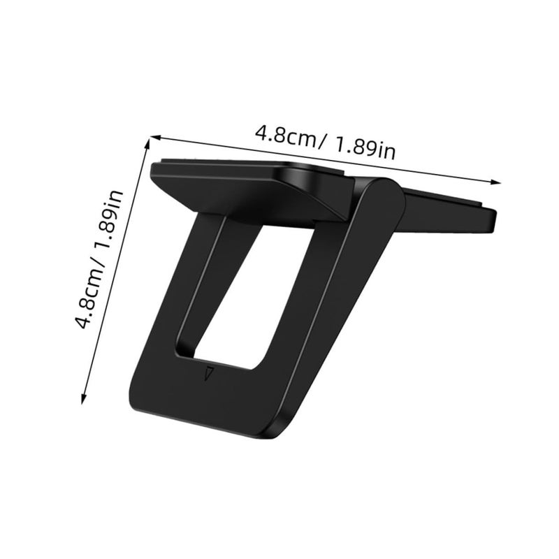 2 Pack Foldable Mini Laptop Stand Portable Heightening Desk Holder For Notebook Computer Support Compact Travel Desktop Bracket For Work Home Silver - Image 3