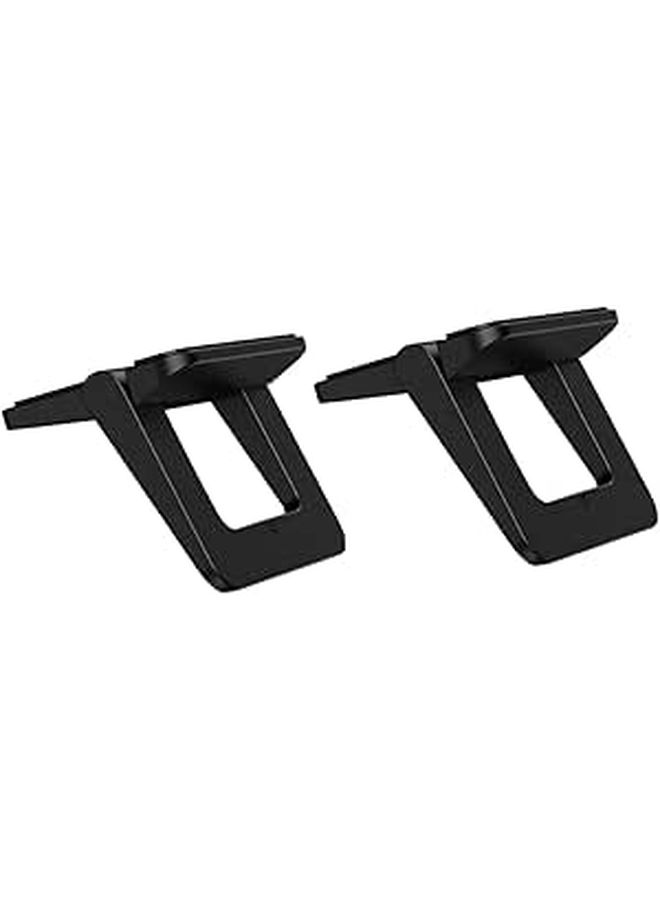 2 Pack Foldable Mini Laptop Stand Portable Heightening Desk Holder For Notebook Computer Support Compact Travel Desktop Bracket For Work Home Silver - Image 1