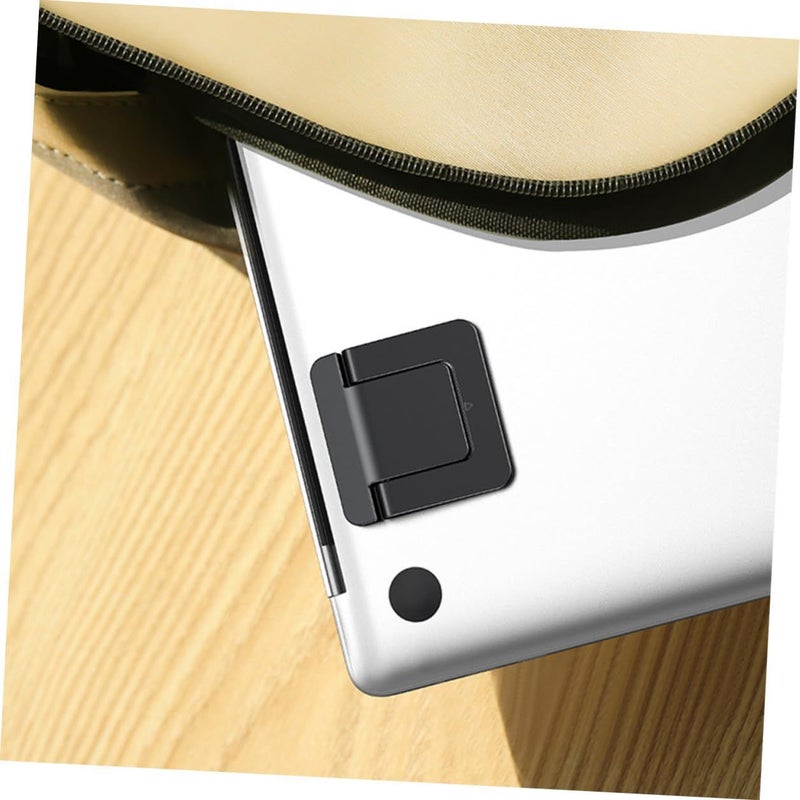 2 Pack Foldable Mini Laptop Stand Portable Heightening Desk Holder For Notebook Computer Support Compact Travel Desktop Bracket For Work Home Silver - Image 5