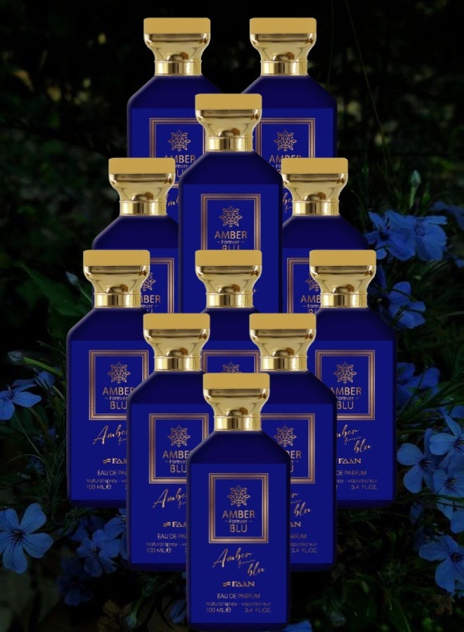 Faan 11 Pieces Amber Forever Blu Perfume 100ML - Image 1