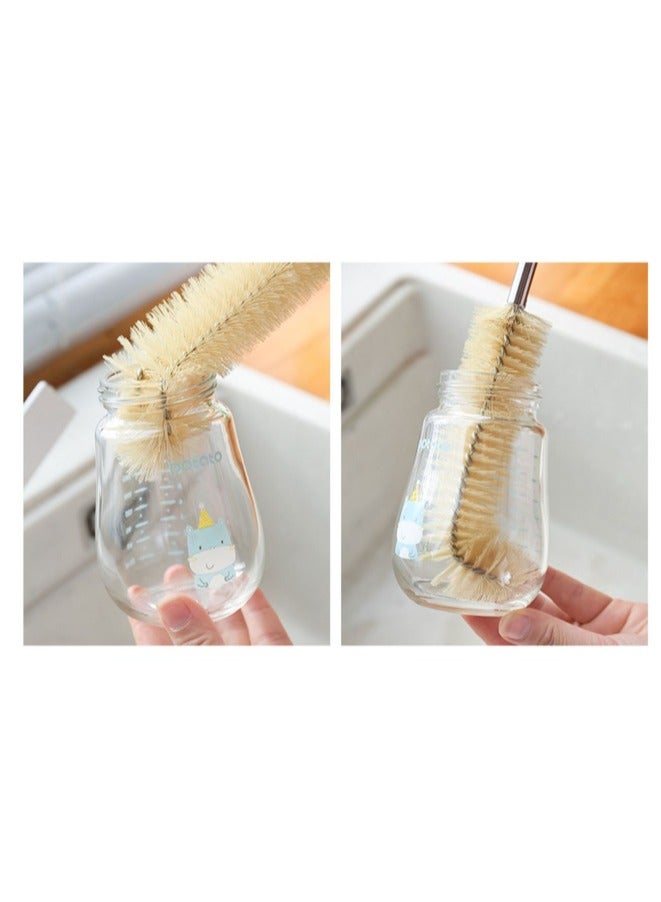 30+40cm 2pcs 1 pair,bottle brush,Long handle teacup water cup brush, thermos cup glass brush, cleaning bottle vase brush, bottle brush  - Image 4