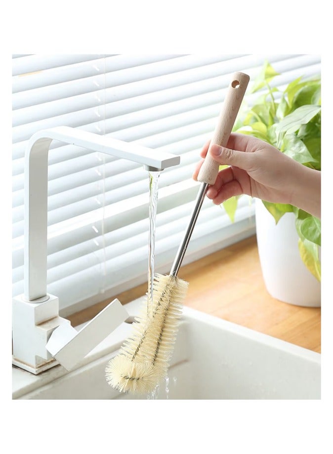 30+40cm 2pcs 1 pair,bottle brush,Long handle teacup water cup brush, thermos cup glass brush, cleaning bottle vase brush, bottle brush  - Image 5
