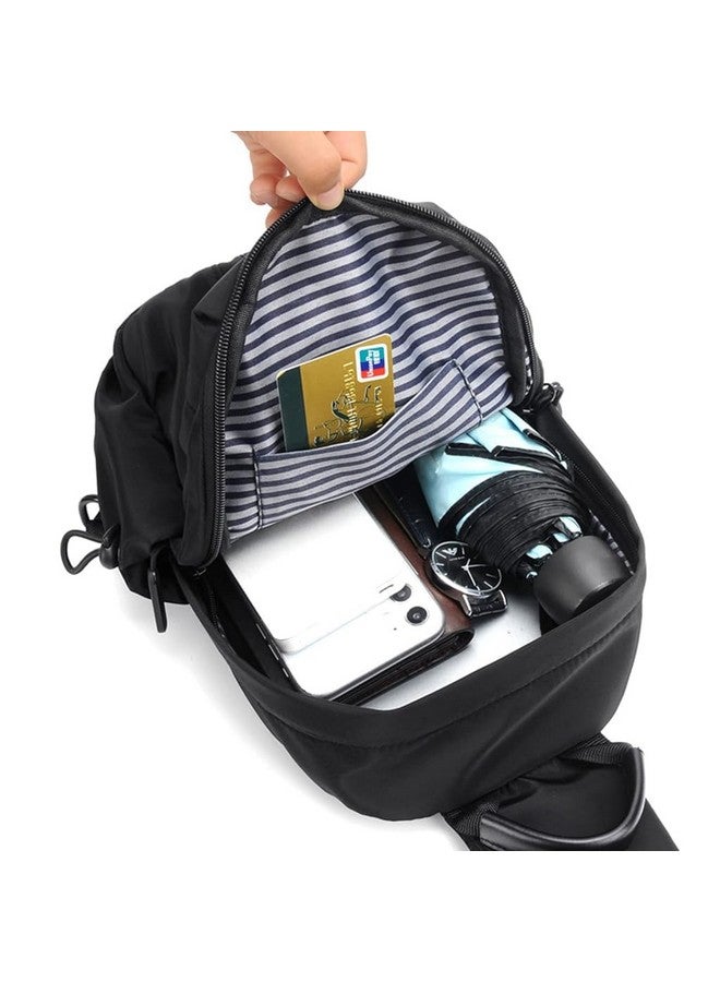 GUSTAVE GUSTAVE® Sling Bags for Men Oxford Cloth - Lightweight, USB Charging Port, Crossbody Bag for Men Multi-Compartment & Adjustable Strap for Daily Travel & Outdoor Activities - Image 5