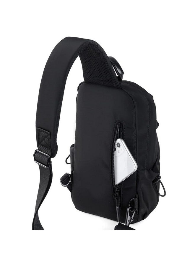 GUSTAVE GUSTAVE® Sling Bags for Men Oxford Cloth - Lightweight, USB Charging Port, Crossbody Bag for Men Multi-Compartment & Adjustable Strap for Daily Travel & Outdoor Activities - Image 4