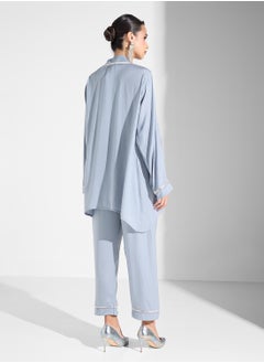 hayas closet Open Front Blouse & Pants Set  - Image 2
