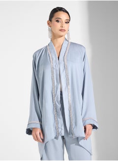 hayas closet Open Front Blouse & Pants Set  - Image 3
