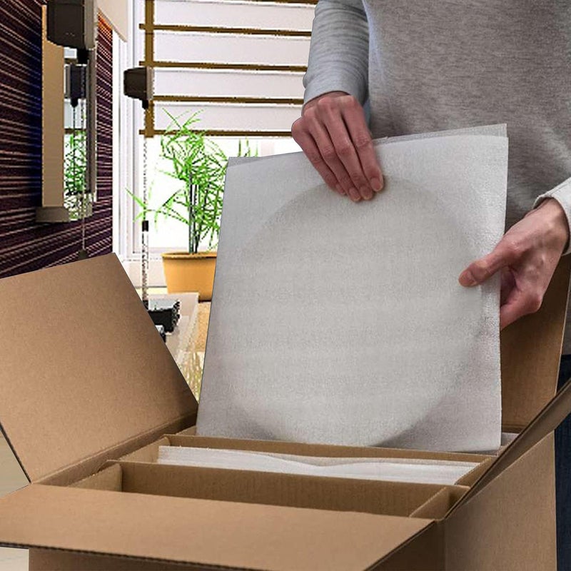 Rocutus Foam Pouches & Foam Wrap Sheets,4 Sizes 80 Count Foam Wrap Sheets Cushioning for Moving, Shipping, Packaging, Storage-Safely Cushion Wrap for Dishes, Furniture, Glasses, Plates,Cups (Mixed 1) - Image 4