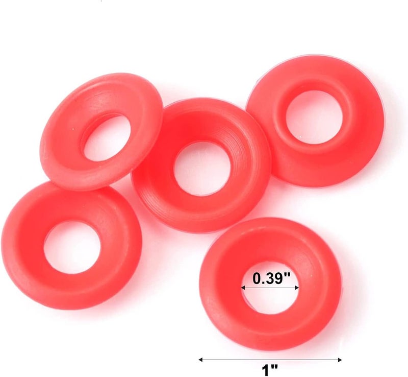 Ferroday 30PCS Silicone Gasket for EZ Cap Red Washers Swing Flip Top Bottle Cap Gasket Home Brew Beer Soda Bottle Seal Swing Top Bottle Gasket -30 Bottle Gaskets - Image 2