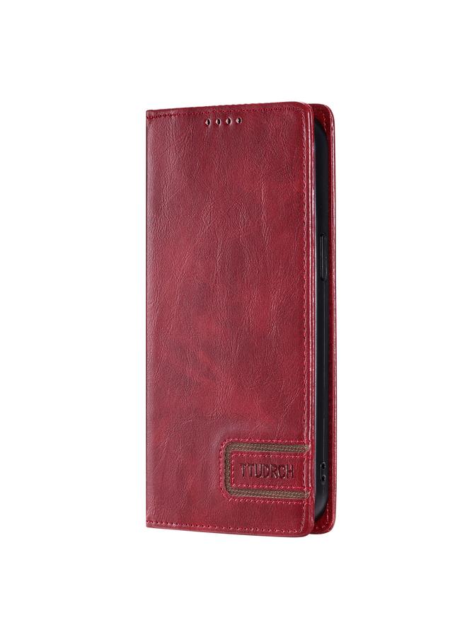 Zaboon Case For iPhone 12 / 12 Pro TTUDRCH RFID Retro Texture Magnetic Leather Phone Case - Image 2