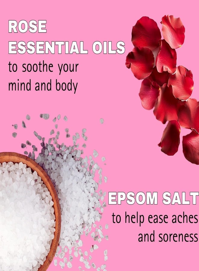 Samisha ملح إبسوم ساميشا - ملح الاستحمام | ملح إبسوم لتخفيف الألم | ملح إبسوم لغسل القدمين | كبريتات المغنيسيوم | استرخاء العضلات | ملح إبسوم للاستحمام والدش | ملح إبسوم المغنيسيوم (عبوة 1، وردة) - Image 2