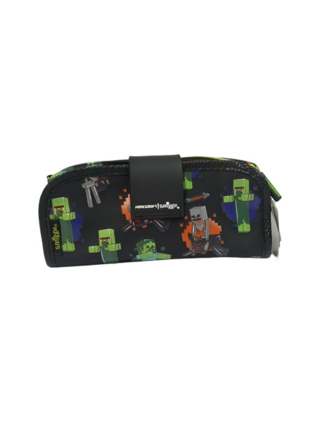 general Cartoon Large Capacity Pencil Bag for Primary and Middle School Students, Minecraft Theme Stationery Pouch for Kids, Portable Zipper Pen Case - Image 1
