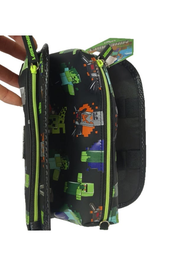 general Cartoon Large Capacity Pencil Bag for Primary and Middle School Students, Minecraft Theme Stationery Pouch for Kids, Portable Zipper Pen Case - Image 2