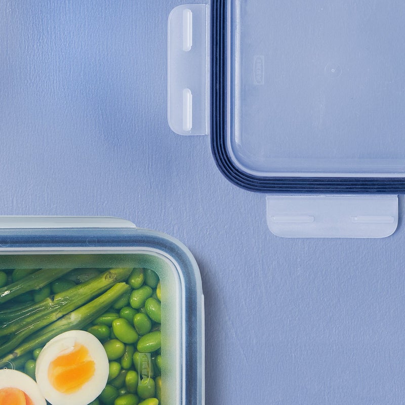 Baitique Food Container with Lid, Square, Plastic, 1.4 L - Image 5