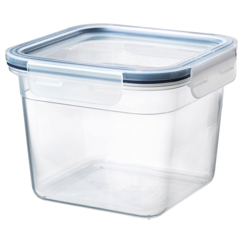 Baitique Food Container with Lid, Square, Plastic, 1.4 L - Image 1