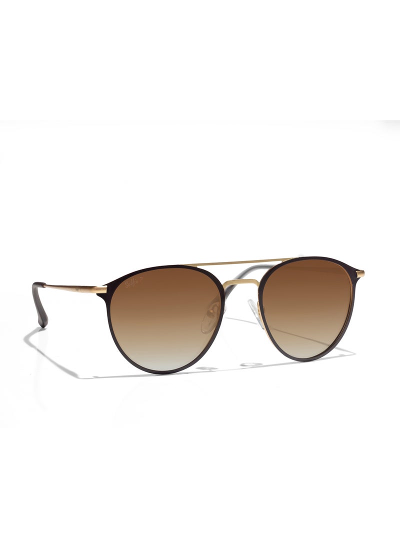 selfie Selfie Polarized Brown Lense Brown Metal Frame Sunglasses, SE8260-C4  - Image 3