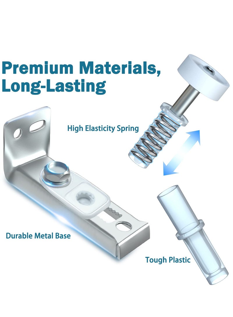 4 Pack Bifold Door Repair Kit with 7/8 Inch Wheels for Pocket and Barn Doors - Image 4