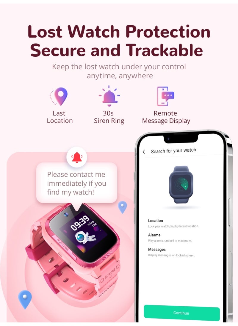 Botslab Kids Smart Watch E3pro（pink） - Image 2
