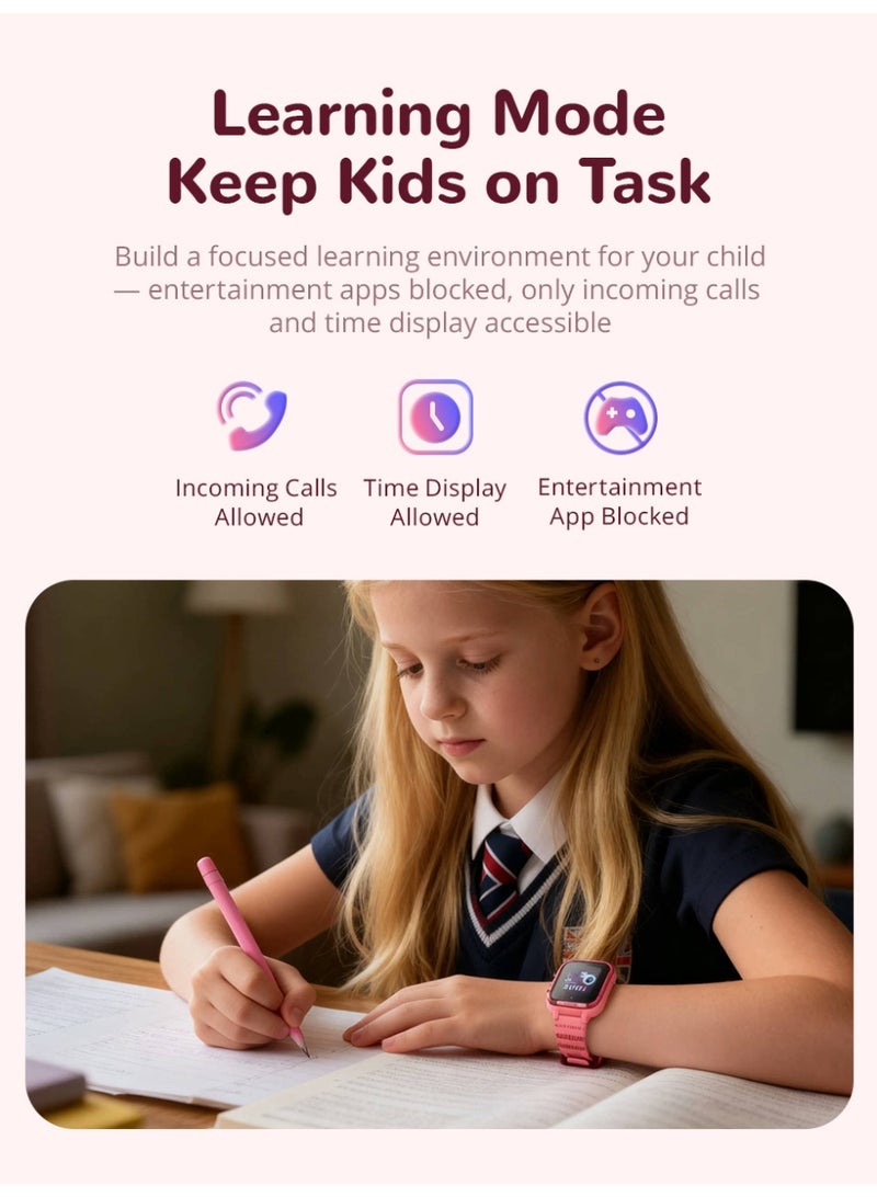 Botslab Kids Smart Watch E3pro（pink） - Image 3