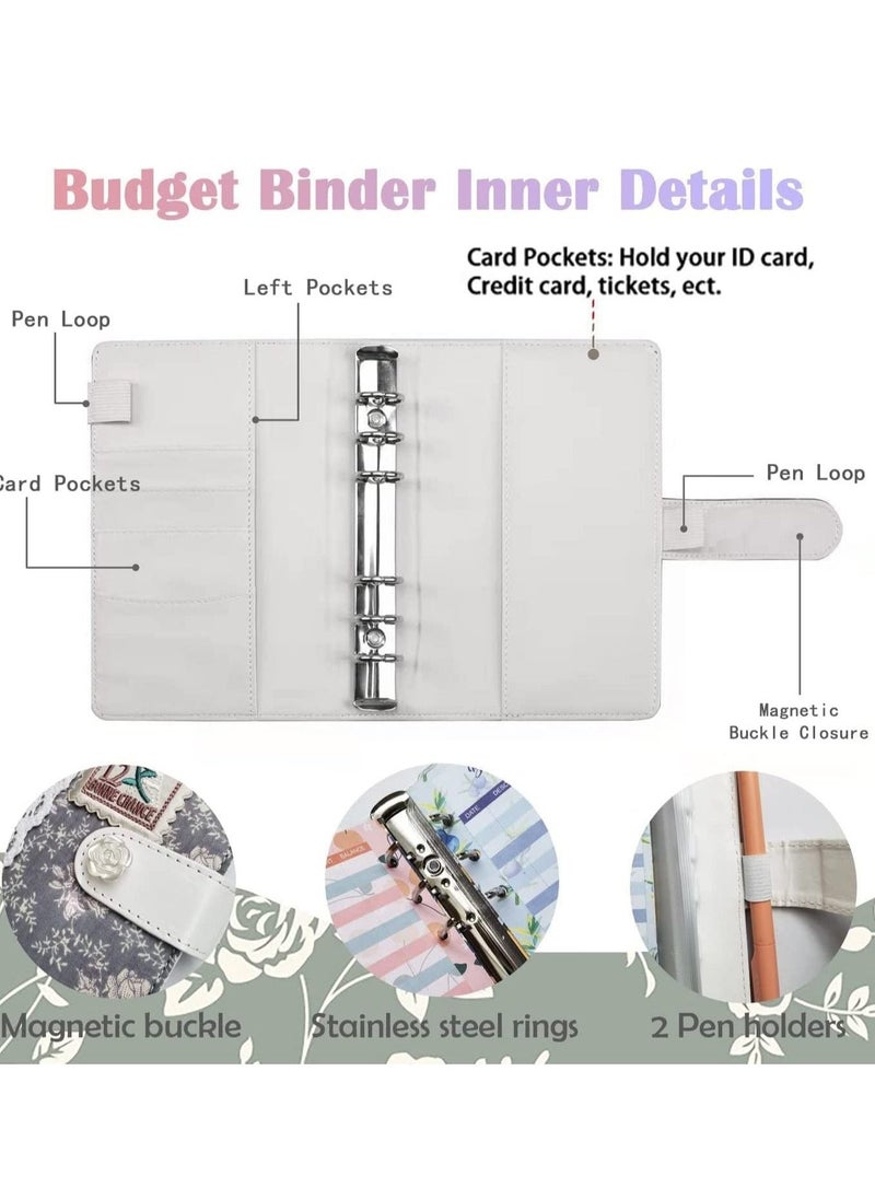 SYOSI A6 Budget Binder, Cash Envelopes for Budgeting, Organizer with Label Stickers, for Saving Money & Financial Management, Envelope Wallet - Image 3