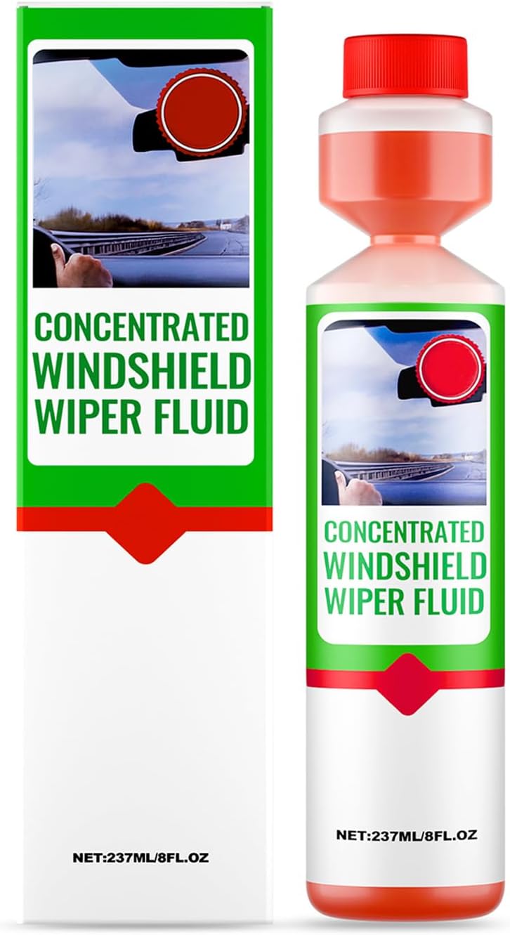 Makbeaty Windshield Washer,Windscreen Wash Concentrate, Windshield Wiper Fluid - Effective Windshields Cleaner for Clear Vision, Frost Protection, and Fresh Fragrance(237ml) - Image 1