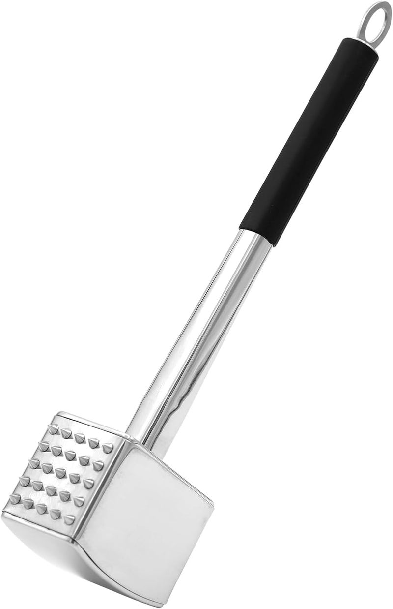 MAX COOK Meat Tenderizer, 304 Stainless Steel Meat Hammer, Heavy Duty Kitchen Meat Mallet,Four-sided Meat Tenderizer Tool, Meat Pounder for Tenderizing Steak, Beef, Chicken, Nut (1.31lb) - Image 1